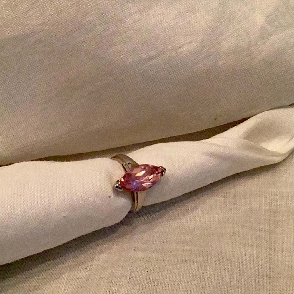 Bright Pink Tourmaline Ring